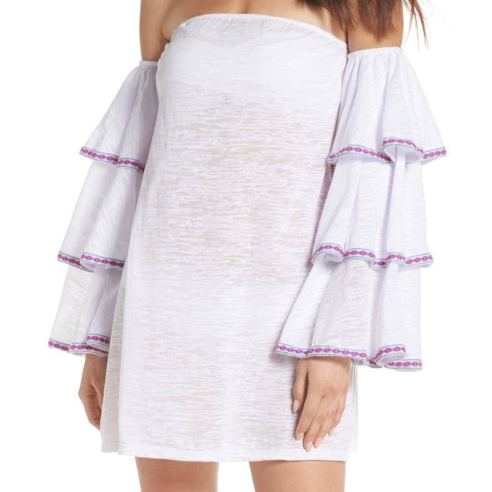 Pitusa Latina Off The Shoulder Cover-Up Dress